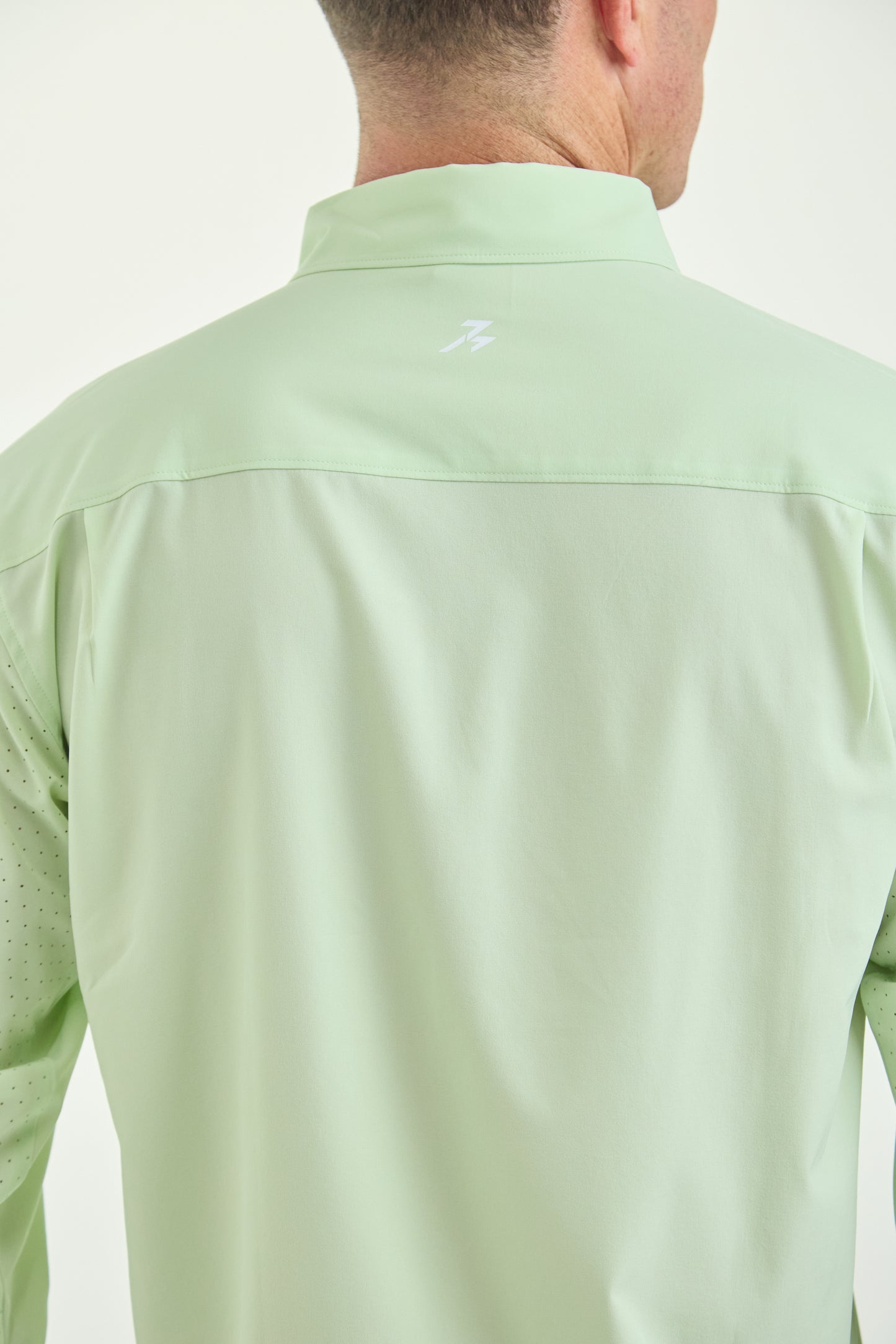 Men’s UPF50+ Eco-Friendly Button-Down Shirt Light Green