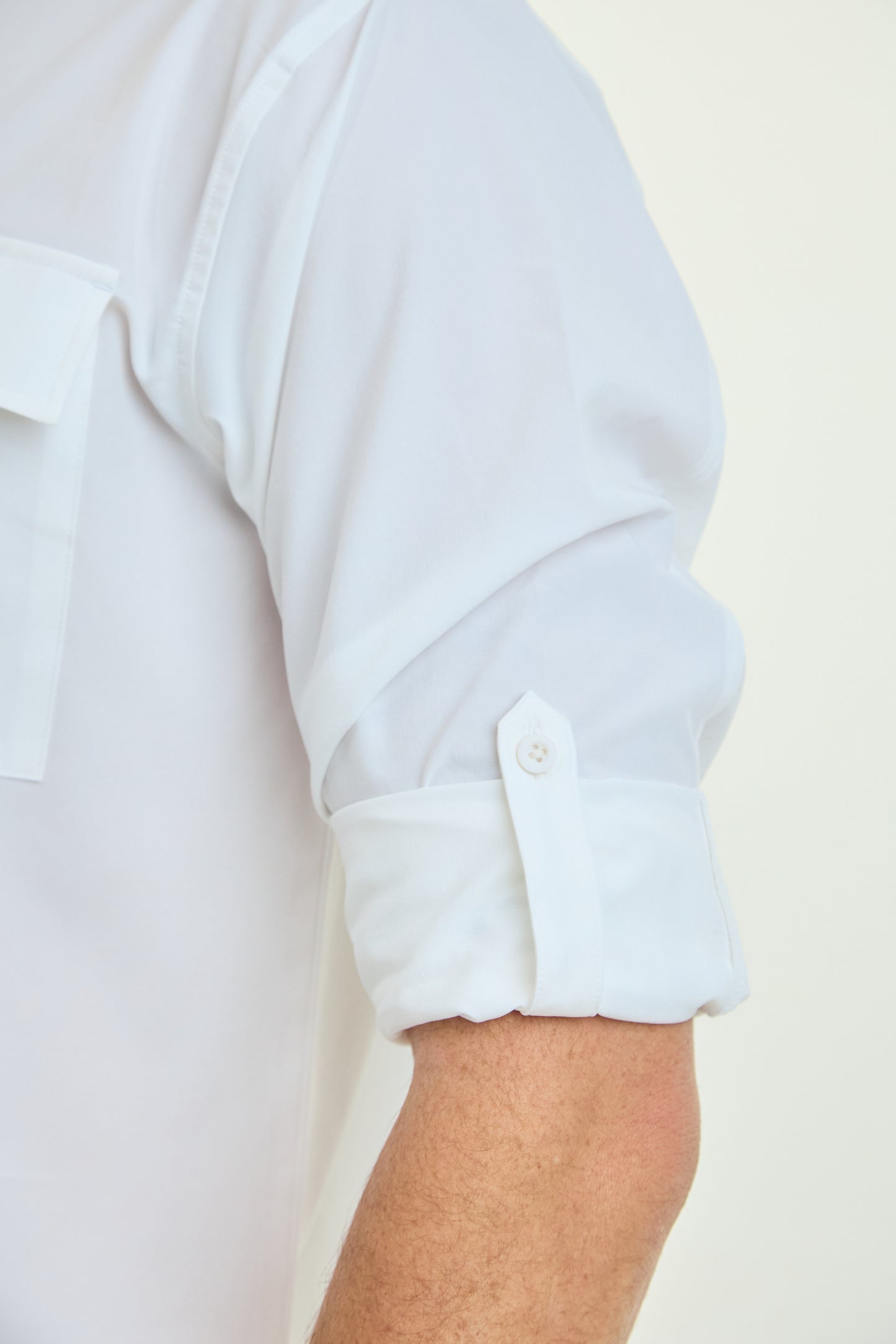Men’s UPF50+ Eco-Friendly Button-Down Shirt Brightest White